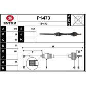 Antriebswelle SNRA - P1473