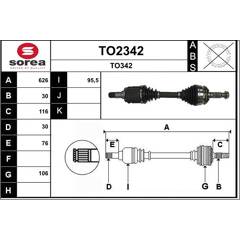 Antriebswelle Vorne Für Toyota Hilux 2.5D-4D / 3.0D-4D (2005-2015) | OE-Nummer 43430-0K020 Kompatibel