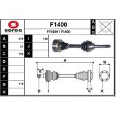 Cardan SNRA - F1400