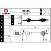 Drive Shaft SNRA - R1416