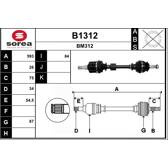 Drive Shafts SNRA - B1312