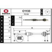 Drive Shaft SNRA - C1133