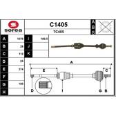 Drive Shaft SNRA - C1405