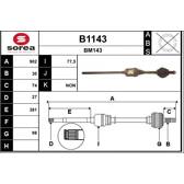 Semiasse SNRA - B1143