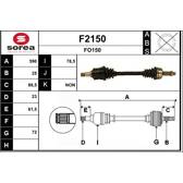 Semiasse SNRA - F2150