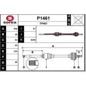 Semiasse SNRA - P1461