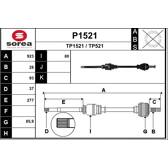 Semiasse SNRA - P1521