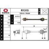 Semiasse SNRA - R1315