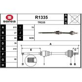 Semiasse SNRA - R1335