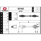 Semiasse SNRA - S3163