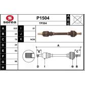 Veio de transmissão SNRA - P1504