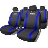 Set completo di coprisedili Sparco neri con strisce blu SPARCO - SPS450BLB