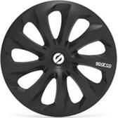Jeu de 4 enjoliveurs SPARCO Sicilia 15 SPARCO - SPC1570BK
