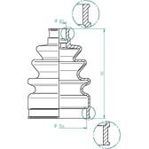 Bellow, drive shaft SPIDAN - 190973