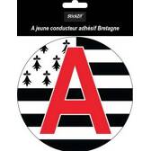 Disc A adhesive young driver brittany x1 STICKZIF - SCA9
