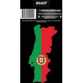  Portugal map sticker STICKZIF - STP2C