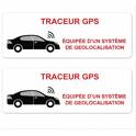Autocollant "traceur GPS" x 2 STICKZIF - STU23