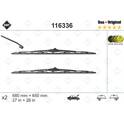 Jeu de 2 balais d'essuie-glace SWF - 116336