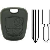 Case compatible with Peugeot/Citroën - 2 buttons SYNCHRO - 886195