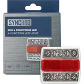 Achterlicht - 4 LED-functies om 12V te schroeven SYNCHRO - 933495