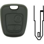 Case compatibel met Peugeot en Toyota - 2 knoppen SYNCHRO - 763333