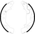 Brake Shoe Set TEXTAR - 91086800
