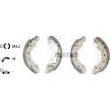 Bremsbackensatz TEXTAR - 91057400