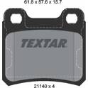 Bremsbelagsatz hinten TEXTAR - 2114001