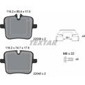Bremsbelagsatz hinten TEXTAR - 2203901