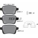 Bremsbelagsatz hinten TEXTAR - 2222001