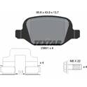 Bremsbelagsatz hinten TEXTAR - 2360102