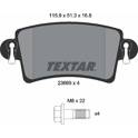 Bremsbelagsatz hinten TEXTAR - 2366901