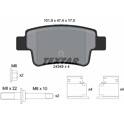 Bremsbelagsatz hinten TEXTAR - 2434903