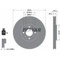 Bremssatz (2 Bremsscheiben) TEXTAR - 92168503