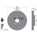 Bremssatz (2 Bremsscheiben) TEXTAR - 92237503