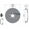 Bremstrommel TEXTAR - 94024300