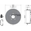 Bremstrommel TEXTAR - 94024400
