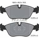 Bromsbelägg fram TEXTAR - 2127304