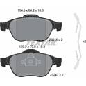 Bromsbelägg fram TEXTAR - 2324502