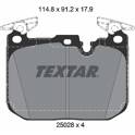 Bromsbelägg fram TEXTAR - 2502805