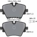 Bromsbelägg fram TEXTAR - 2561701