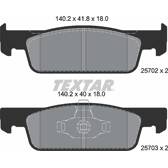 Bromsbelägg fram TEXTAR - 2570201