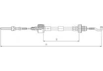 Cable de accionamiento, accionamiento del embrague