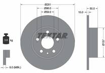 Jeu de 2 disques de frein