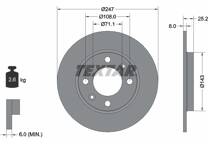 Jeu de 2 disques de frein
