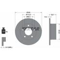 Jeu de 2 disques de frein TEXTAR - 92057503
