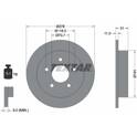 Jeu de 2 disques de frein TEXTAR - 92099800