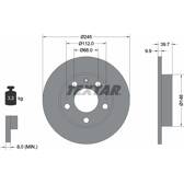 Jeu de 2 disques de frein TEXTAR - 92106203
