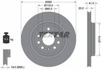Jeu de 2 disques de frein
