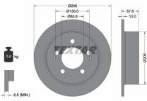 Jeu de 2 disques de frein